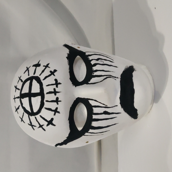 Hand painted OOAK Frowning religious creepy mask - Picture 1 of 2